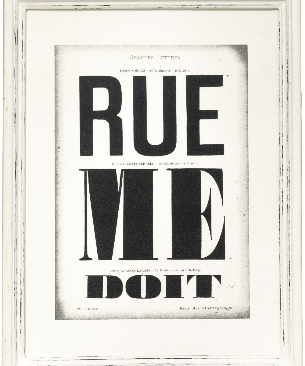 Wooden White Frame - Narrow Large