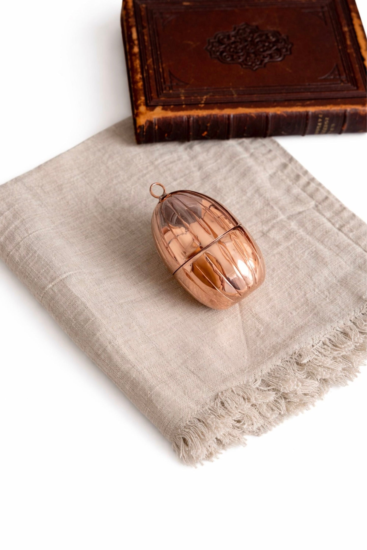 CMK Vintage Inspired Copper Handmade Egg Ornaments (Set of 2 or 4)