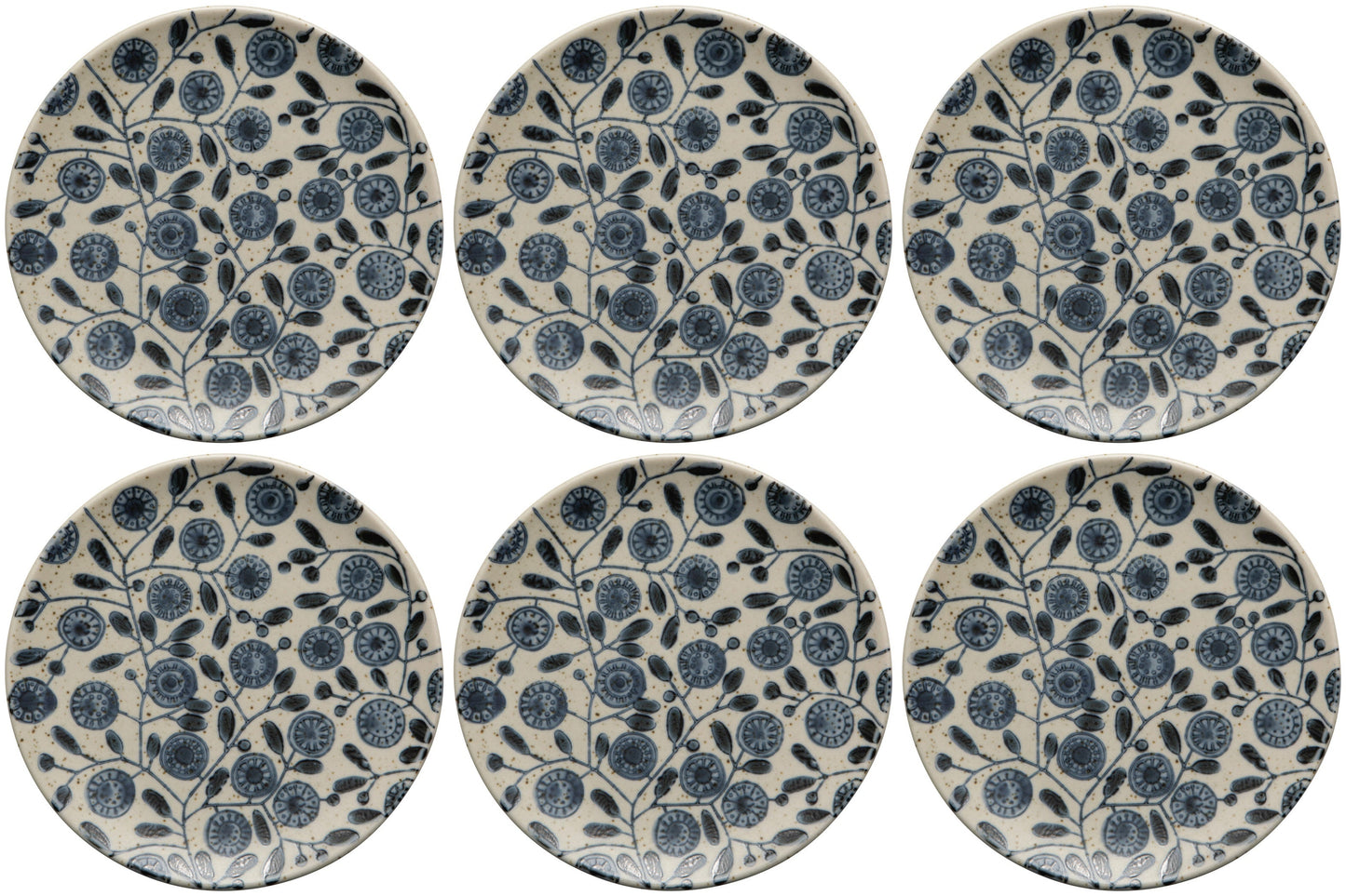 Set of 6 Calendula Element Appetizer Plate