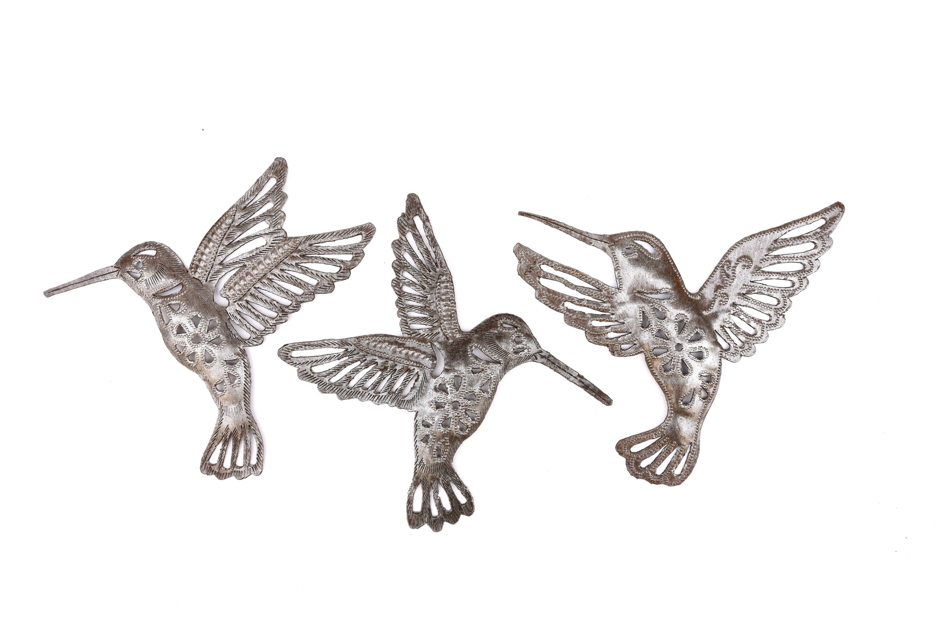 Hummingbird Wall Decor, Home Garden Accent, Floral Cutout