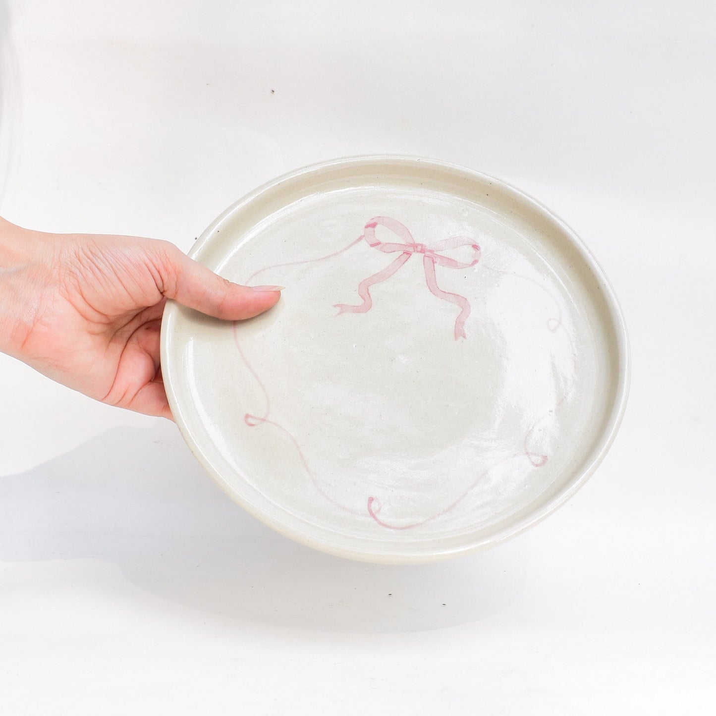 Ceramic platter - Bow, 7 Inches Set of 2