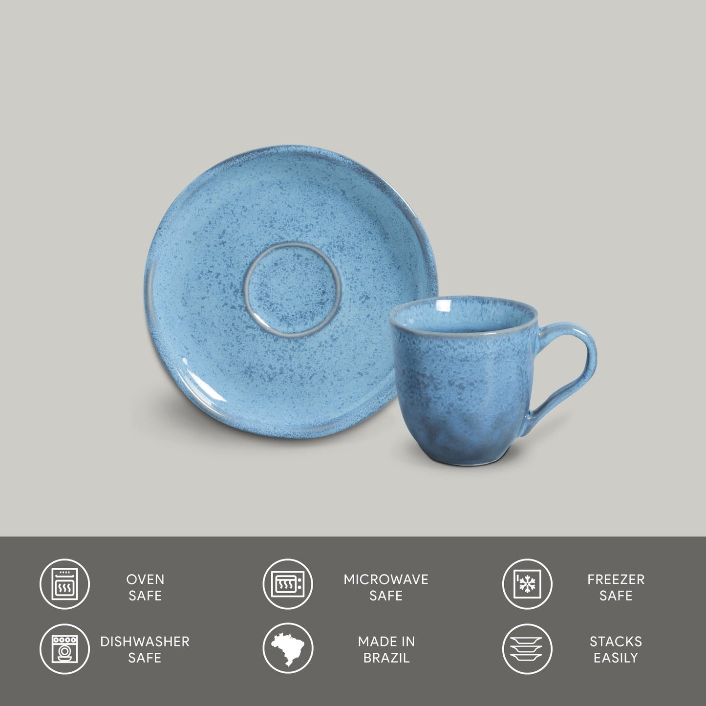 Coffee Cup & Saucer Set of 6