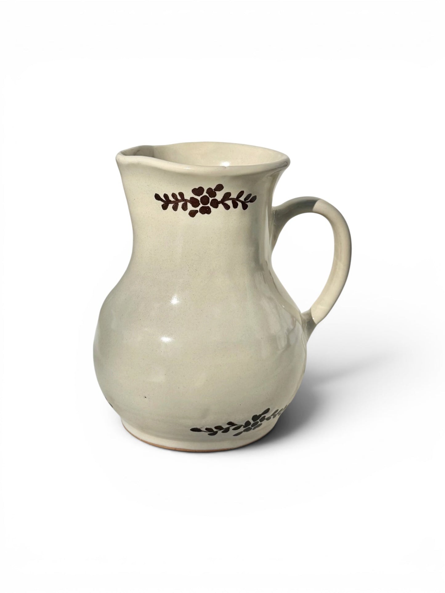 Hand-painted Margot Pitcher, Brown