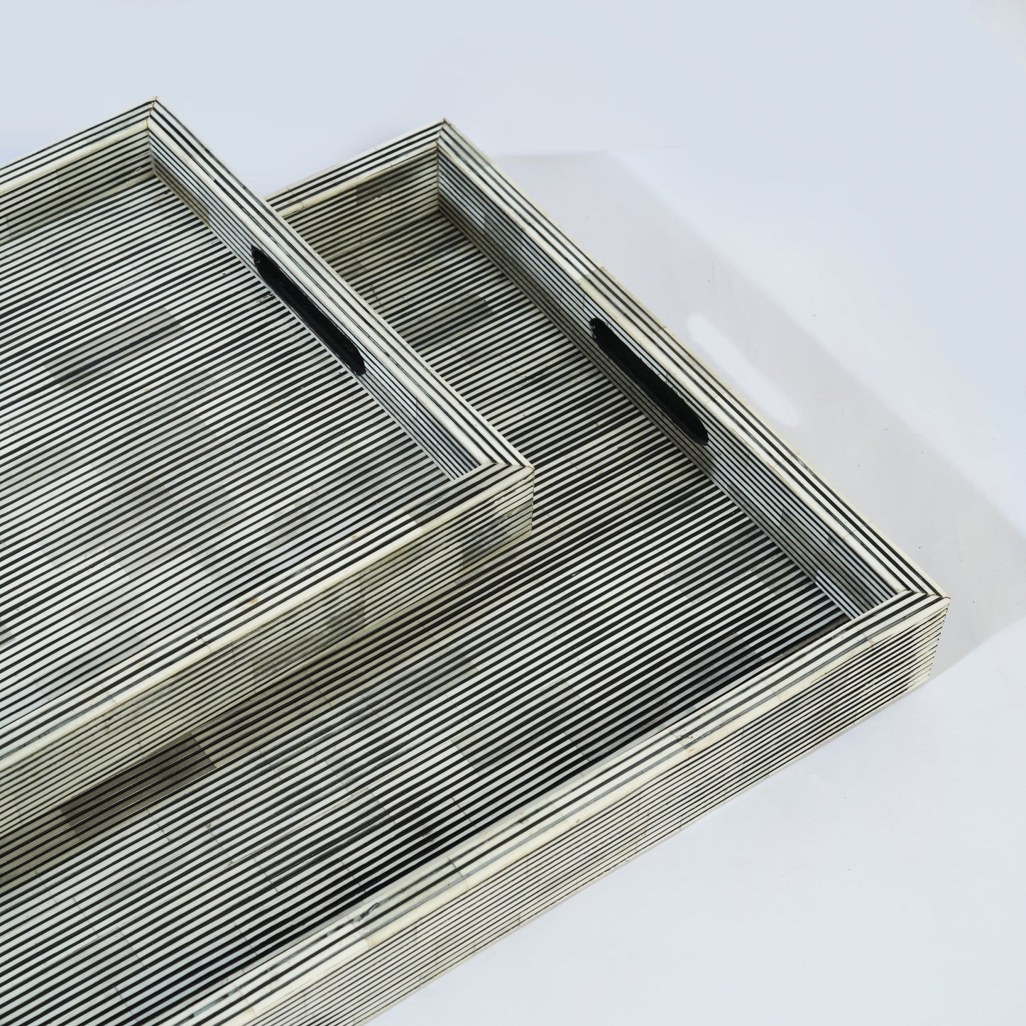 Pinstripe Bone Inlay Trays