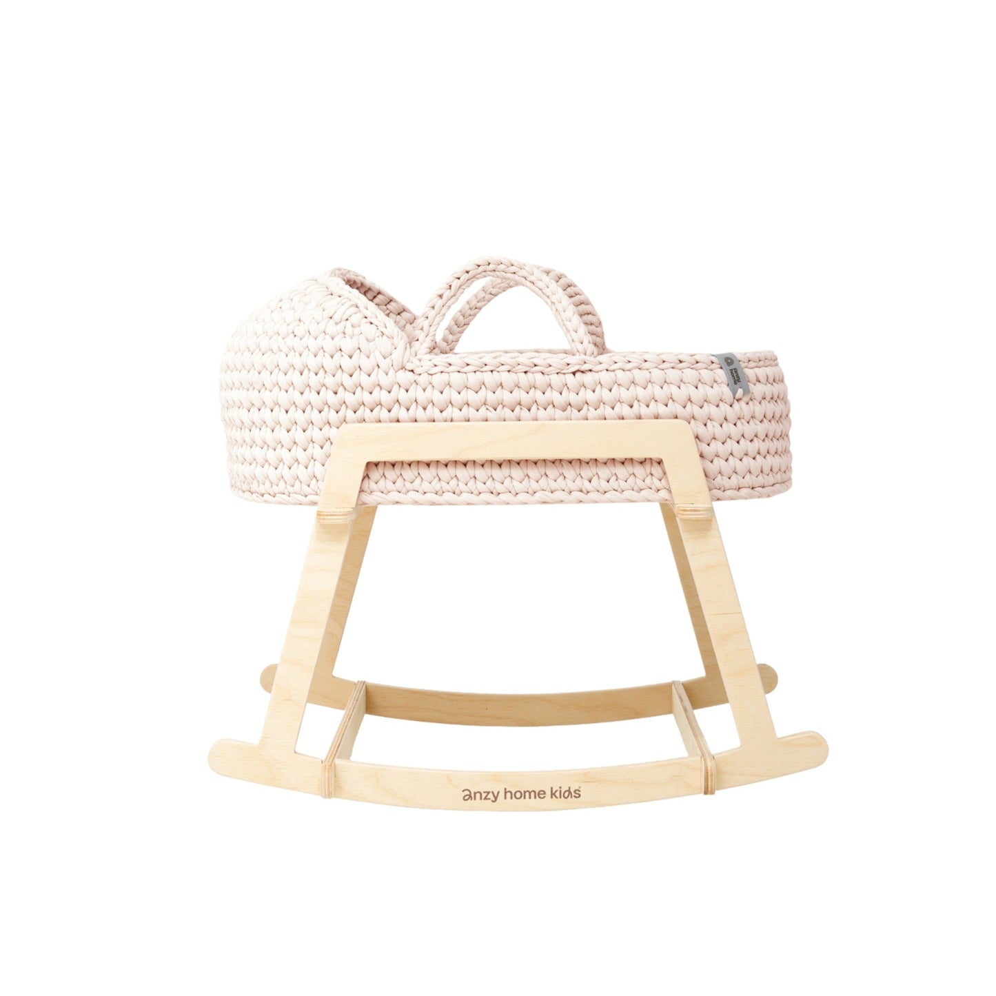 Doll Moses Basket w/Rocking Stand