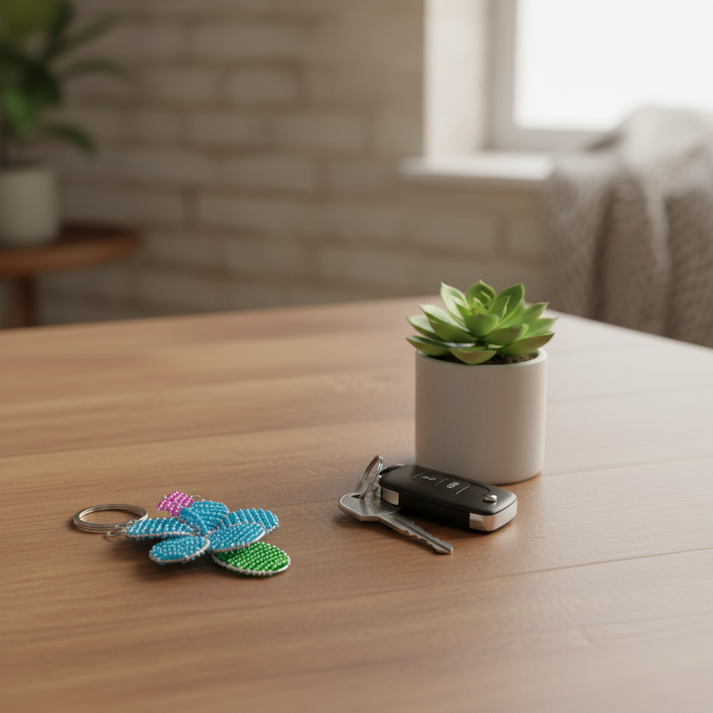 Hibiscus Keyring (Set of 6)