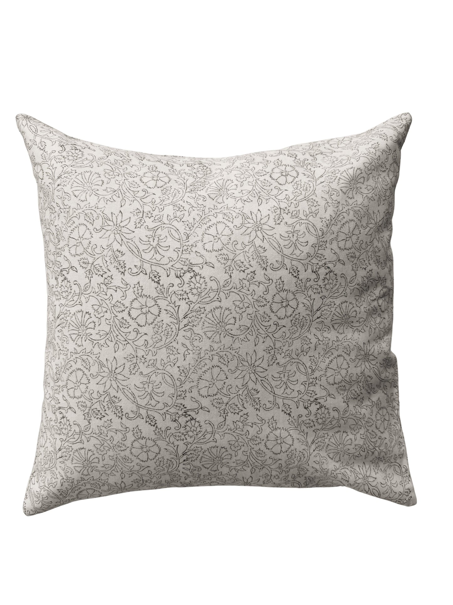 Soft Smoke Block Print Pillow