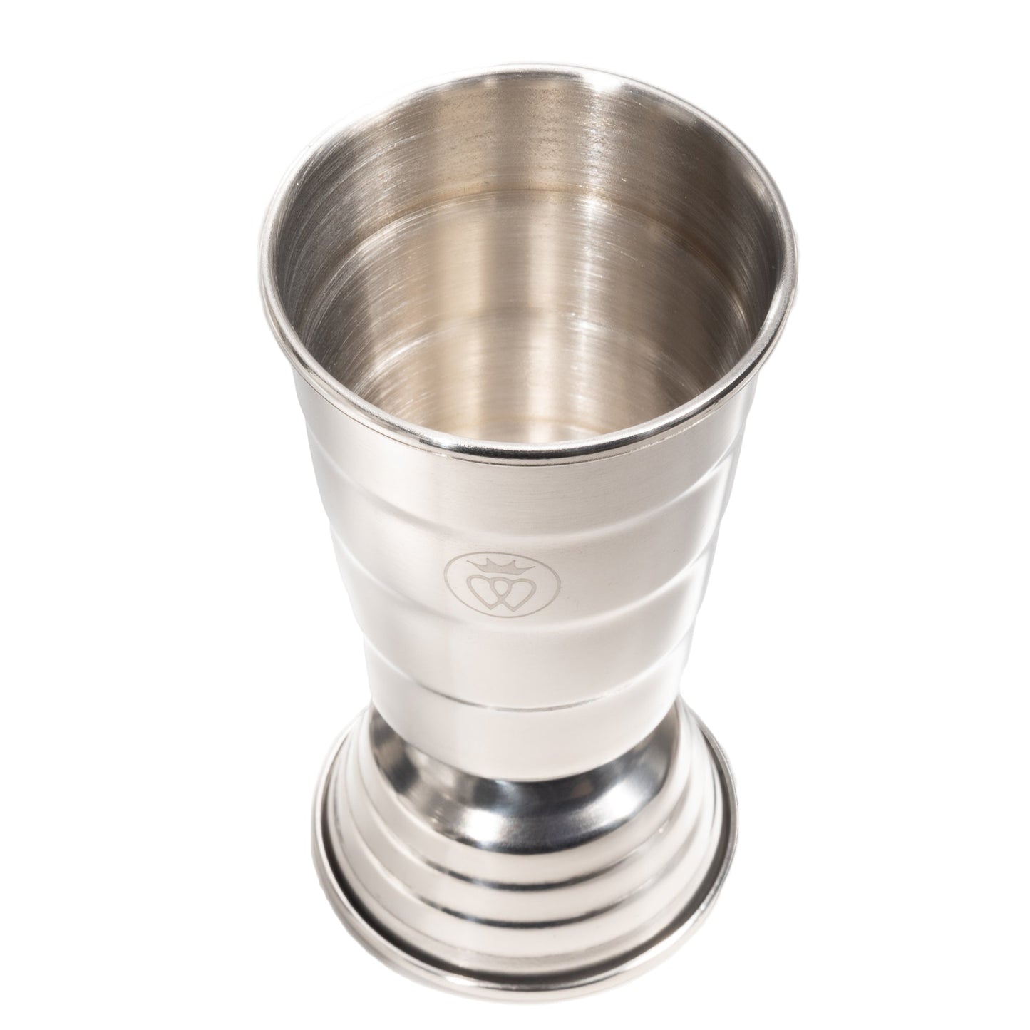 Art Deco Double-Sided 8 Stepped Jigger - Silver