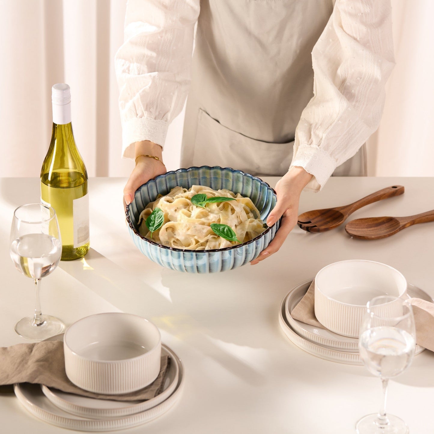 Scalloped Serving Bowl