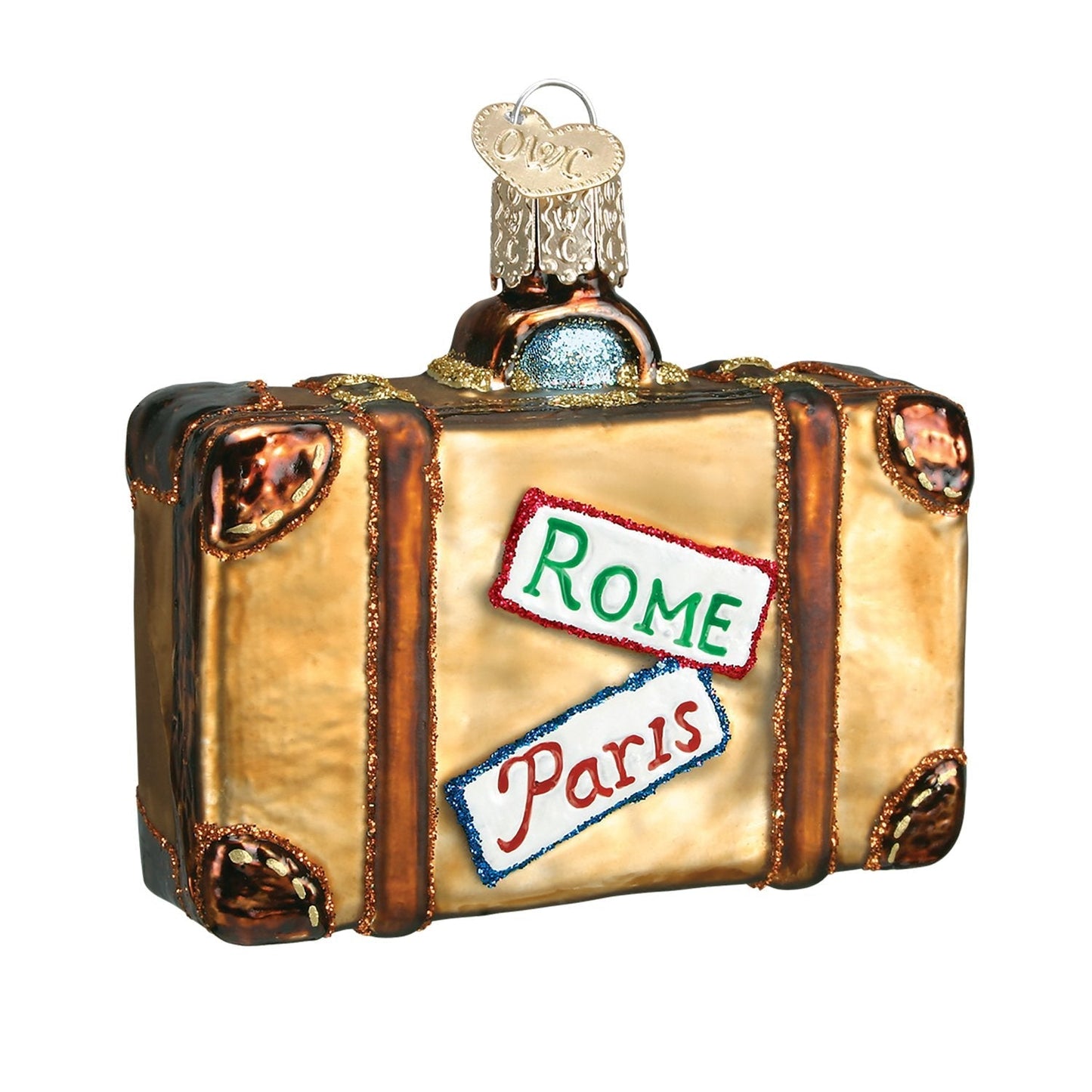 Vintage Luggage Travel Ornament (Gift Boxed)
