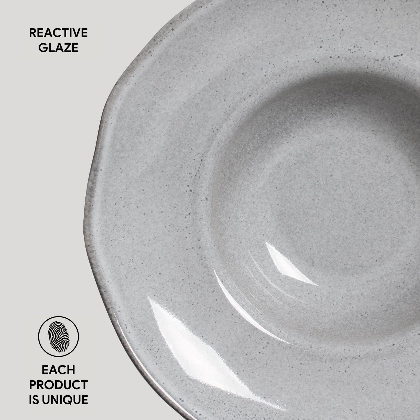 Deep Rim Plate Set of 4