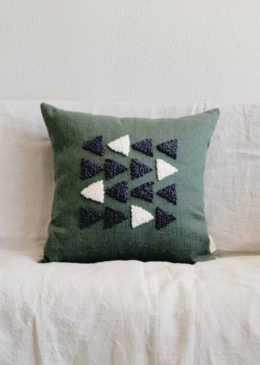 Afriscandi Harvest Green Throw Pillow