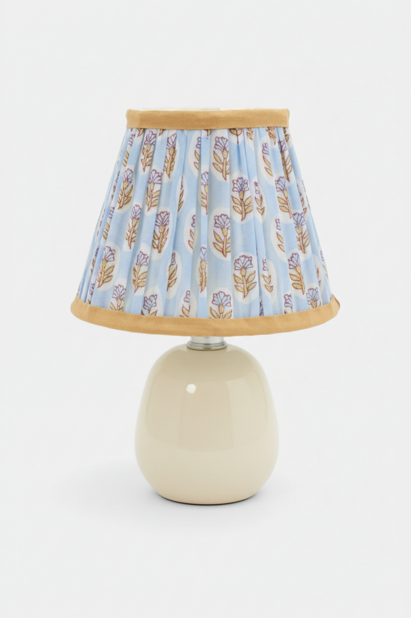 6'' Mini Pleated Lampshade —  Blockprint
