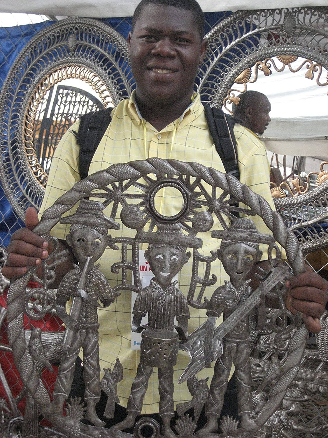 23" Music, Boys in the Band, Old Barrel Lid, Haitian Art