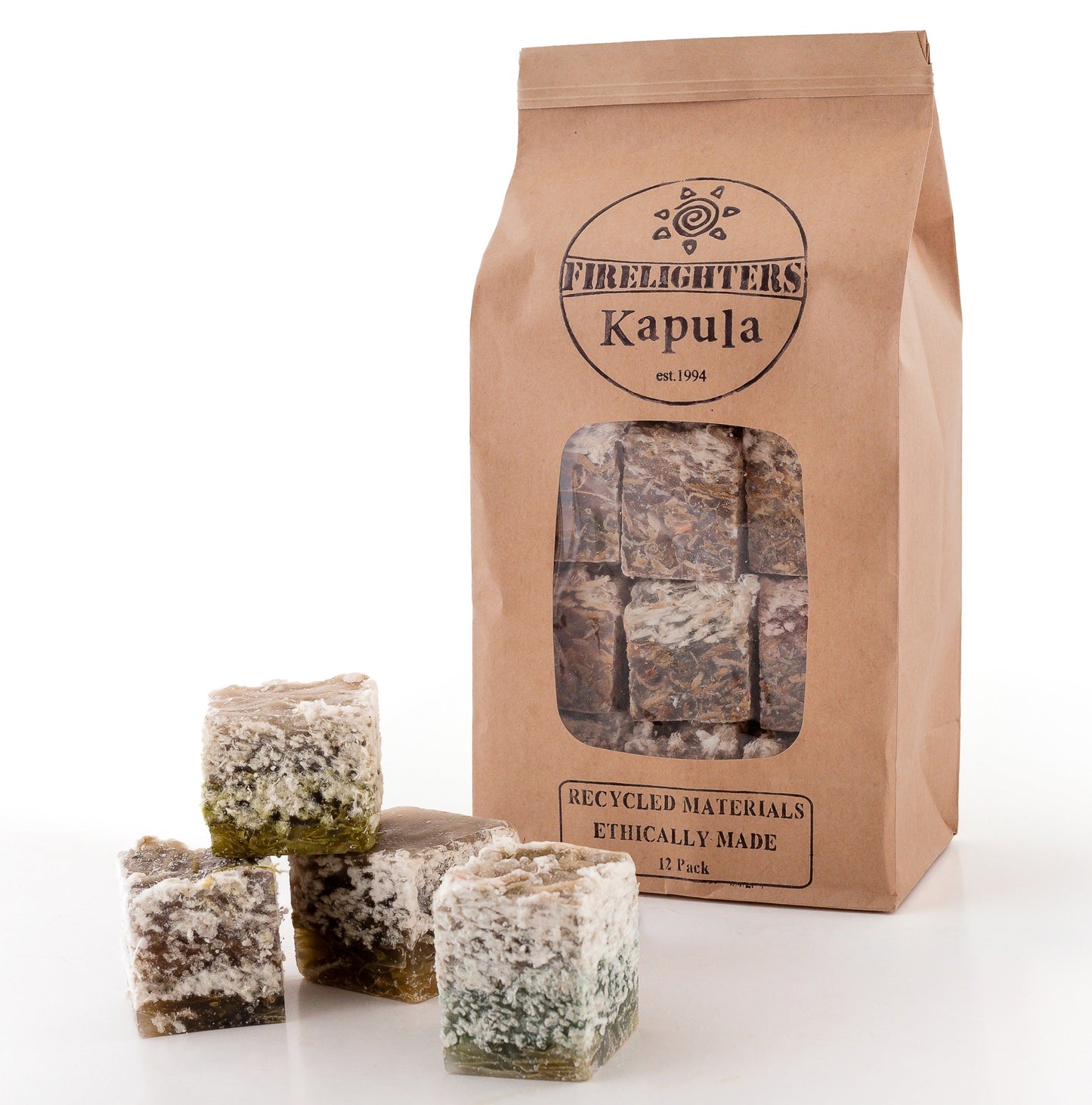 Kapula Firelighters - Ethically Made from Recycled Materials