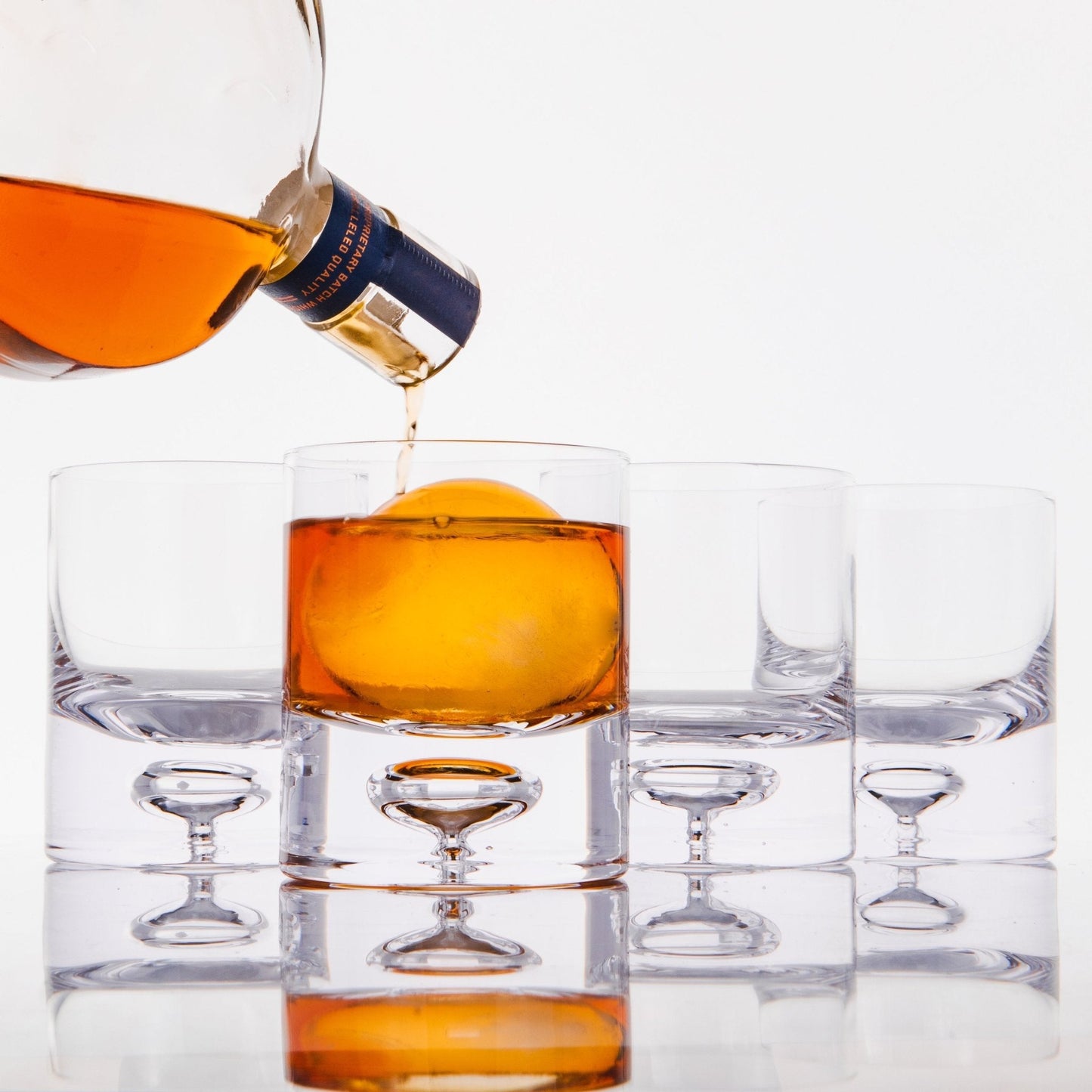 Crystal Bubble Heavy Base Whiskey Glass Tumbler