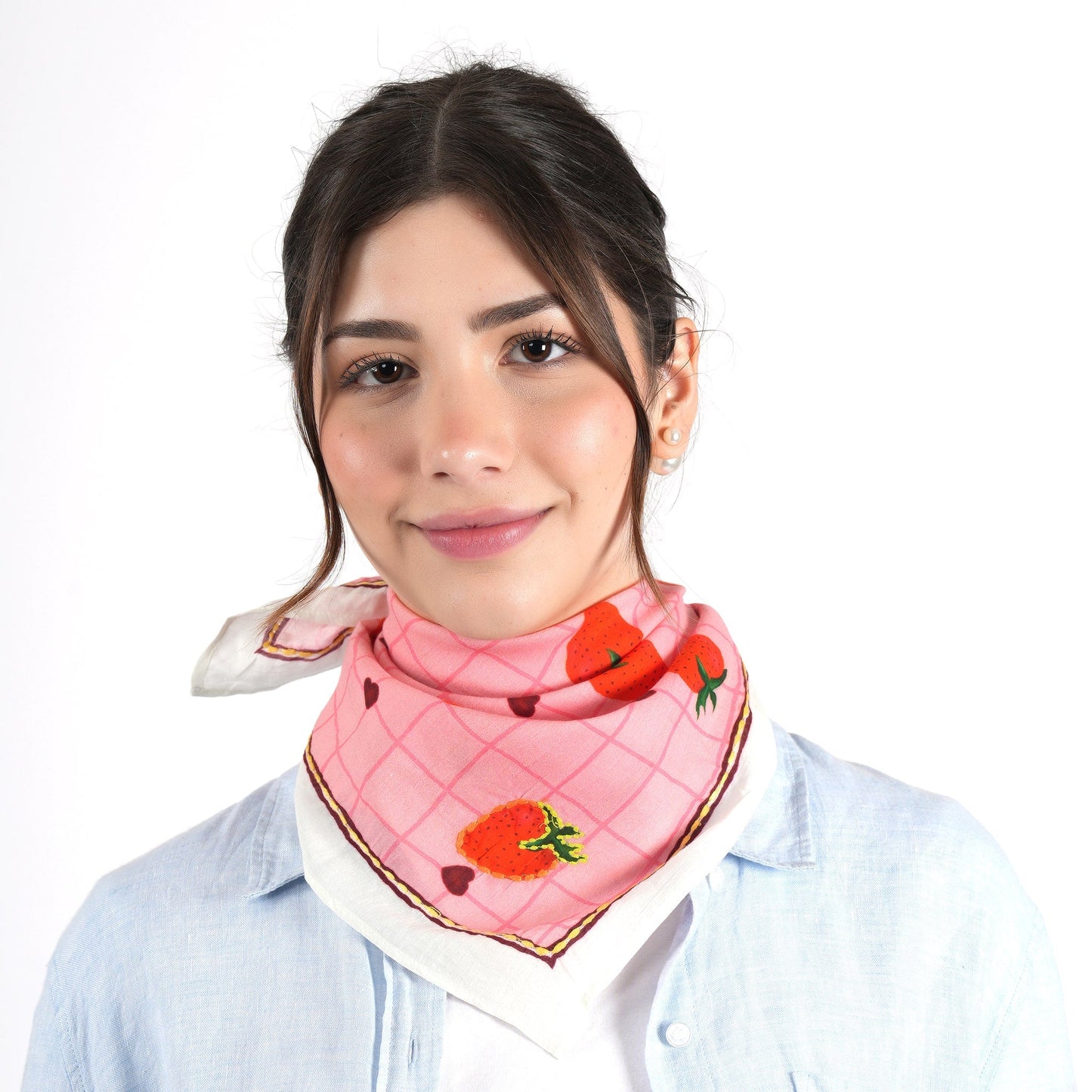 Strawberry Sweetheart Bandana - Pink