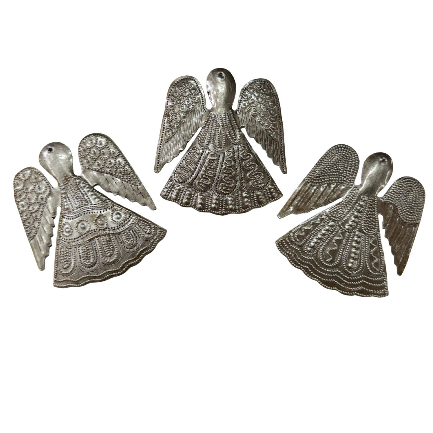 $4 ea. Set/3 Mini Angels, Handmade Ornament Fair-trade 4"
