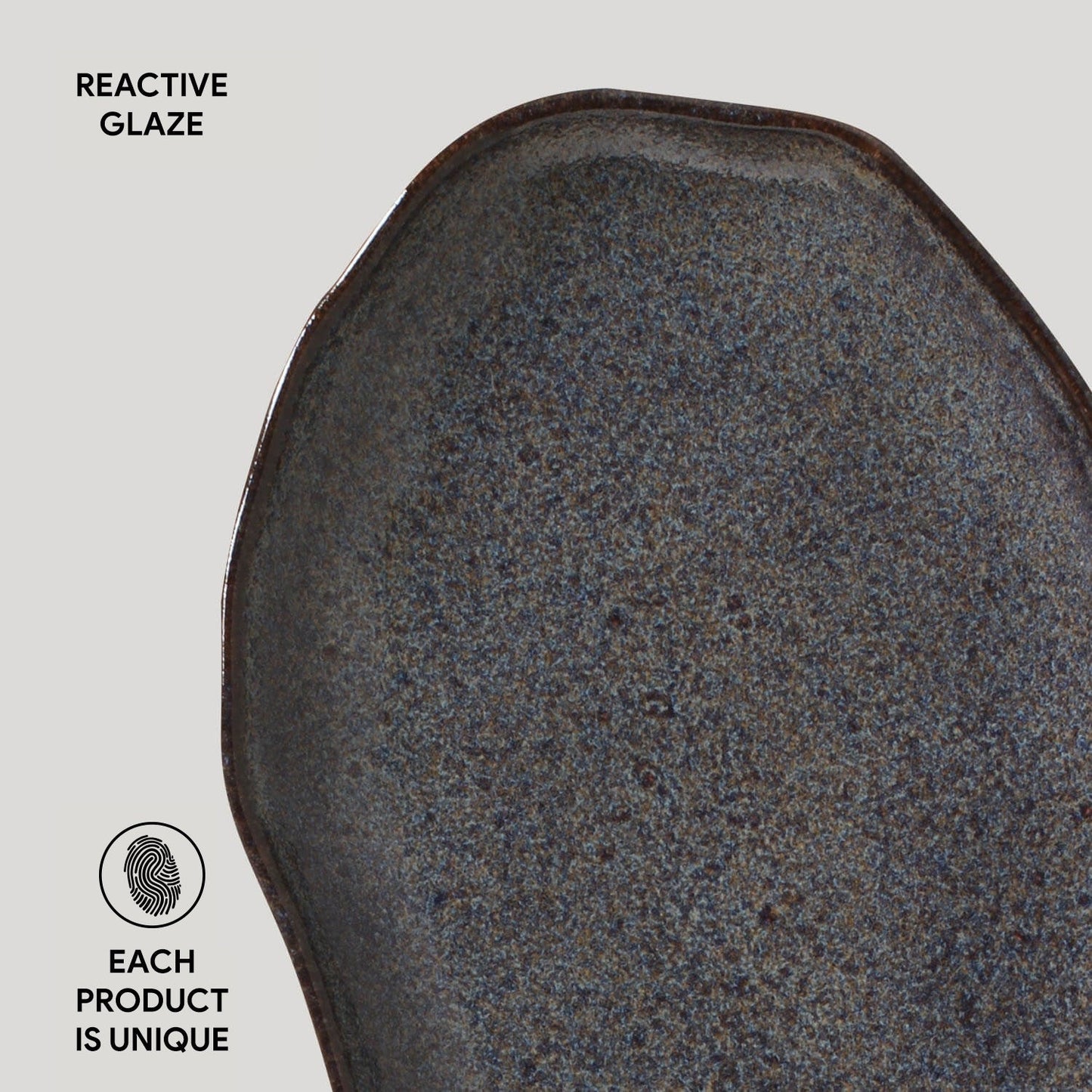Shallow Bio Oval Platter Medium Set of 4