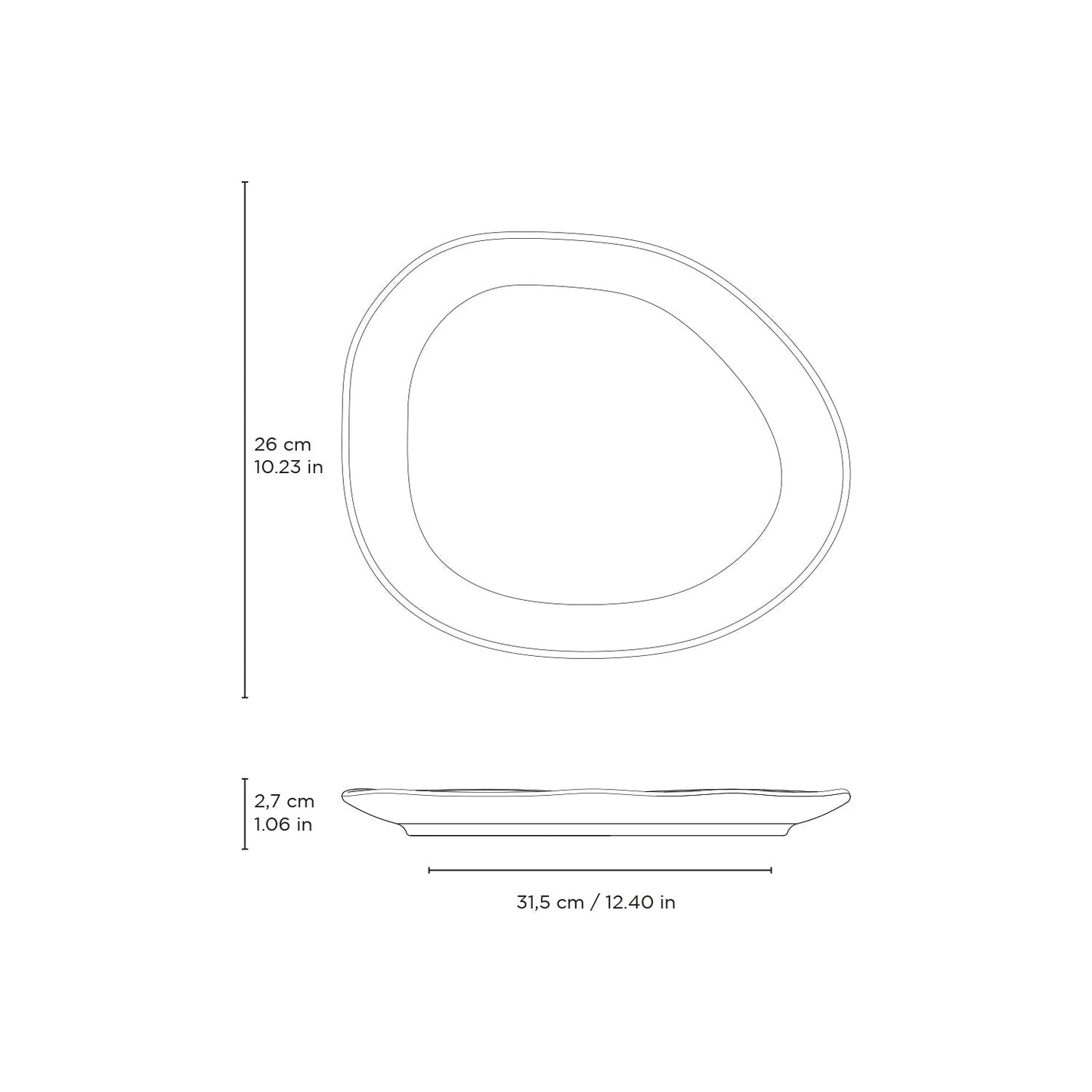 Oval Dinner Plate Set of 6