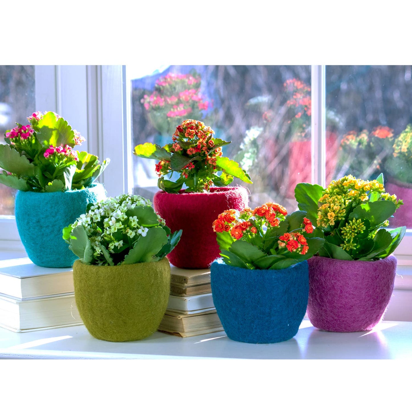 Cozy Amethyst Felt Pot
