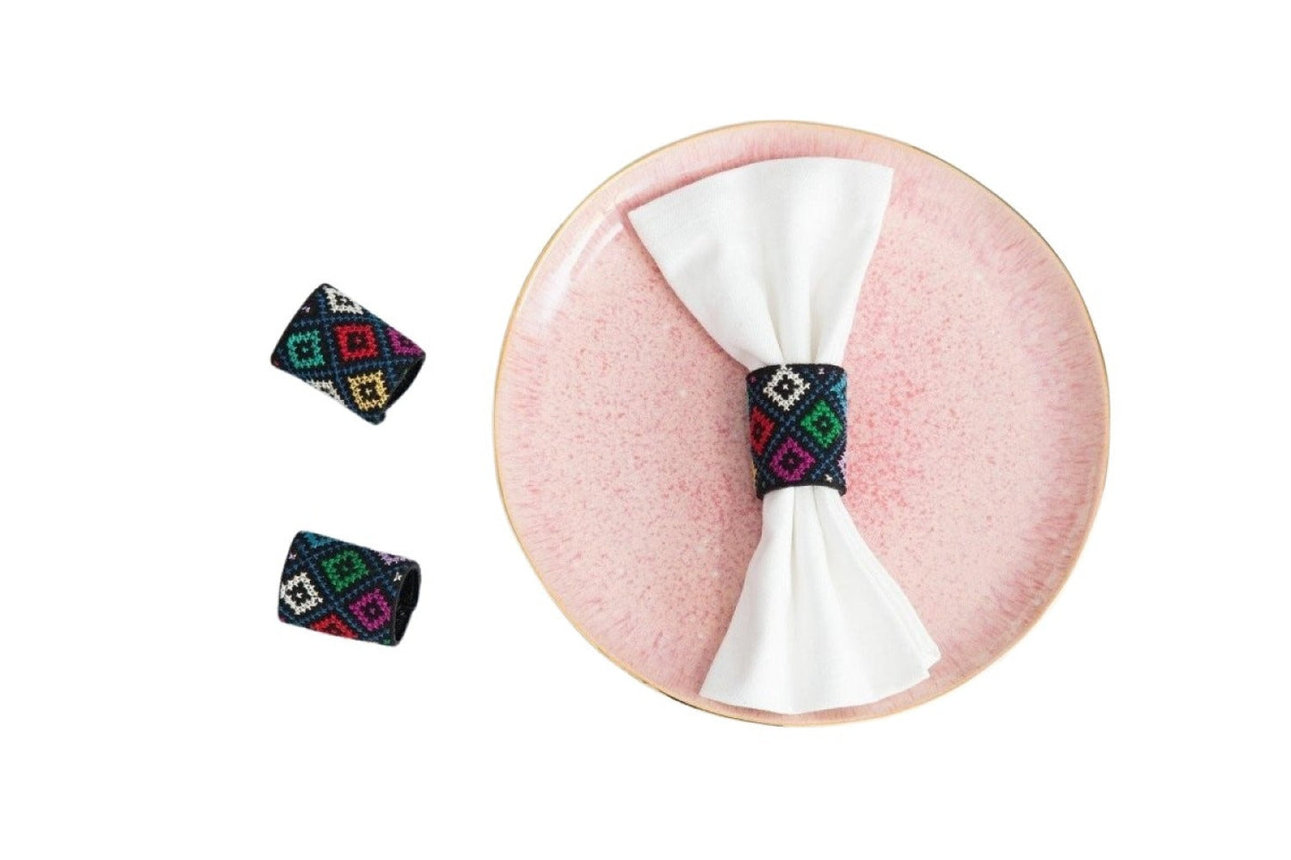 S/2 Tatreez Napkin Rings