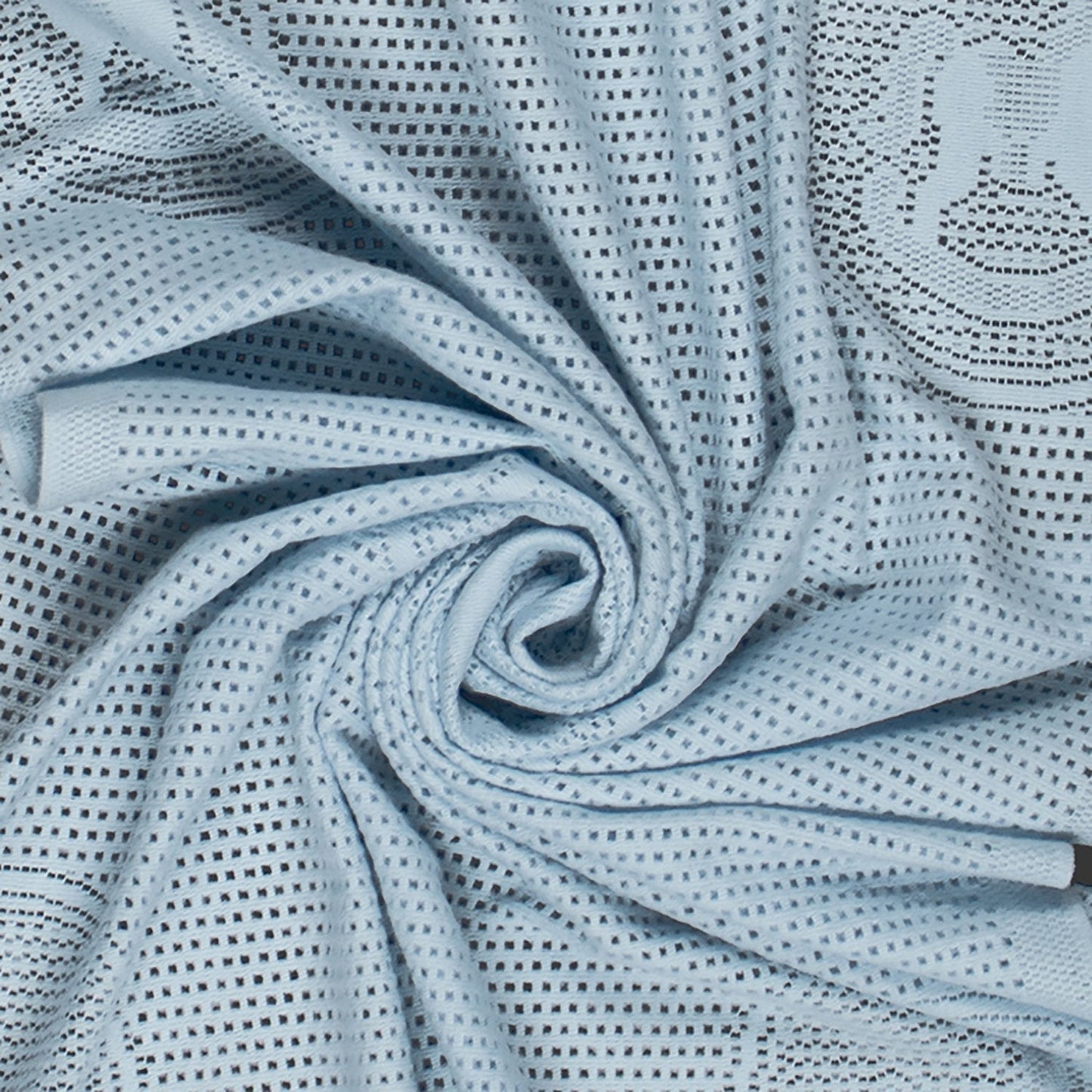Southampton Home Lace Weave Rocking Horse Baby Blanket - Blue