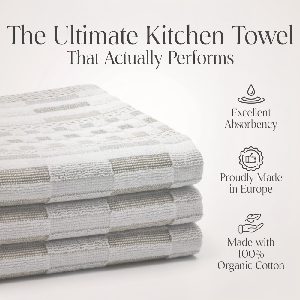 100% Organic Cotton Kitchen Towels