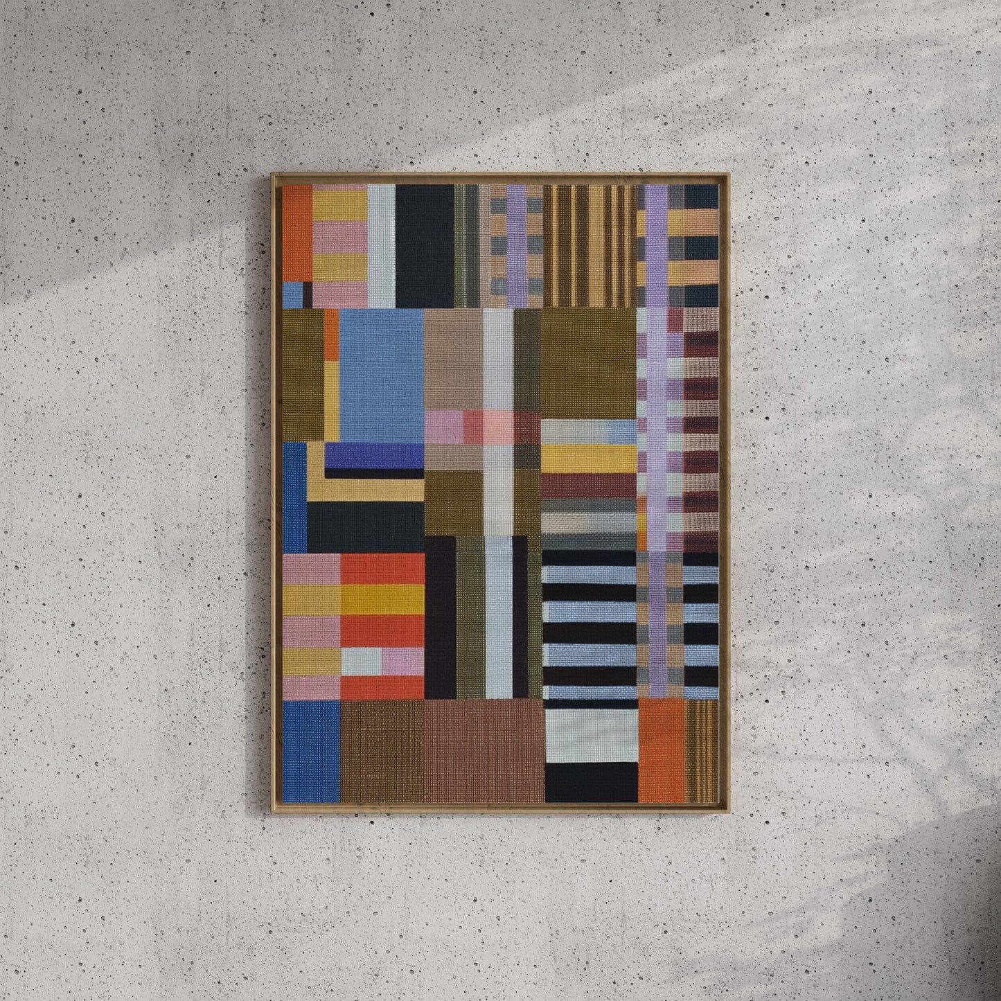 Woven Perspectives No. 02 — Geometric Abstract Art Print