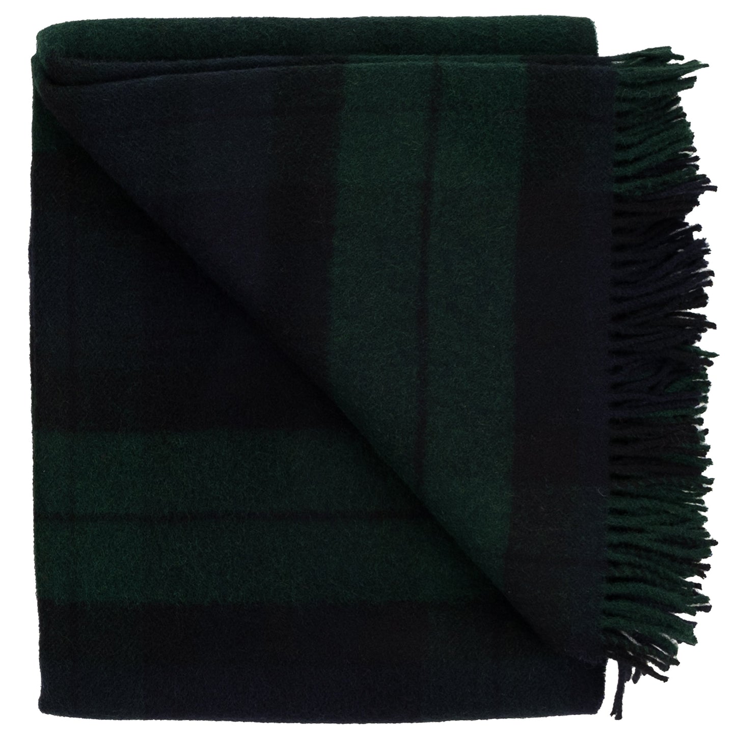Highland Tweeds Shetland Lambswool Throw (Black Watch)