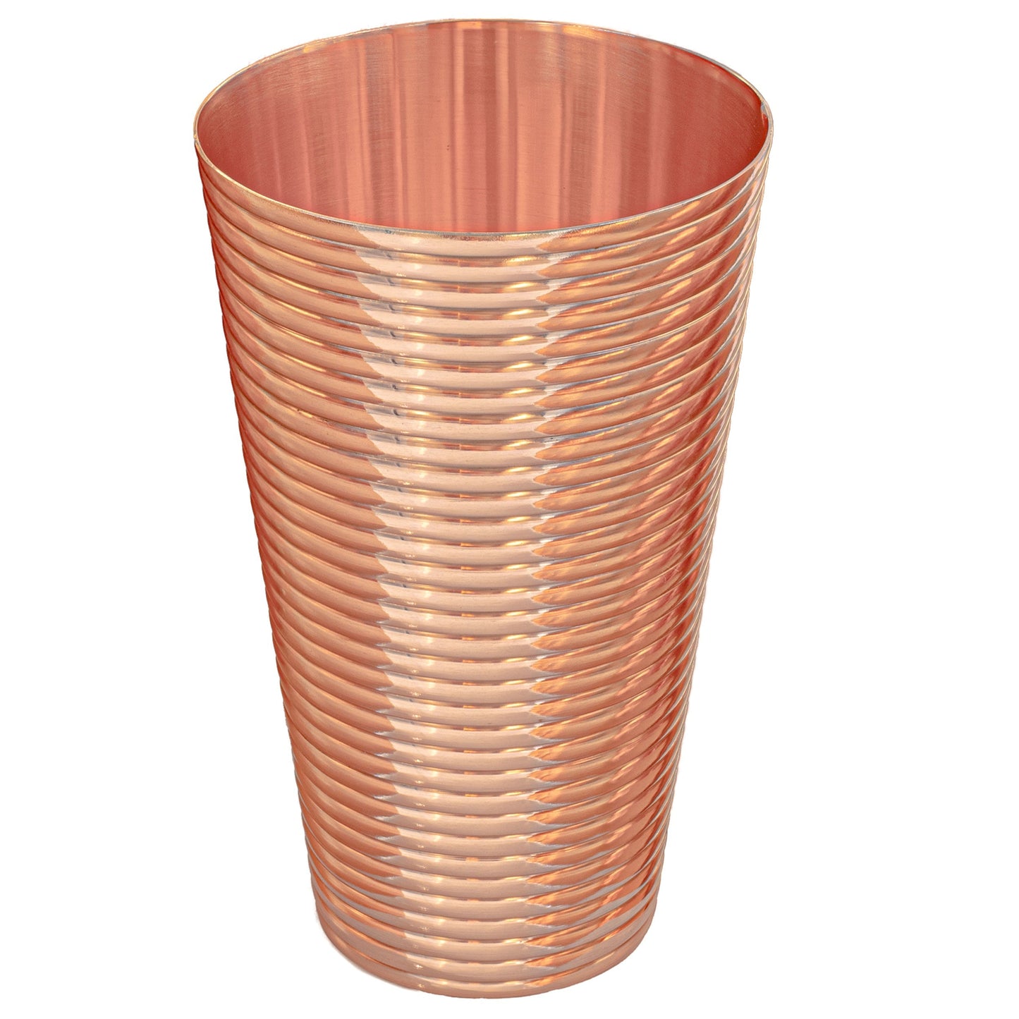 Fluted Copper Tumbler