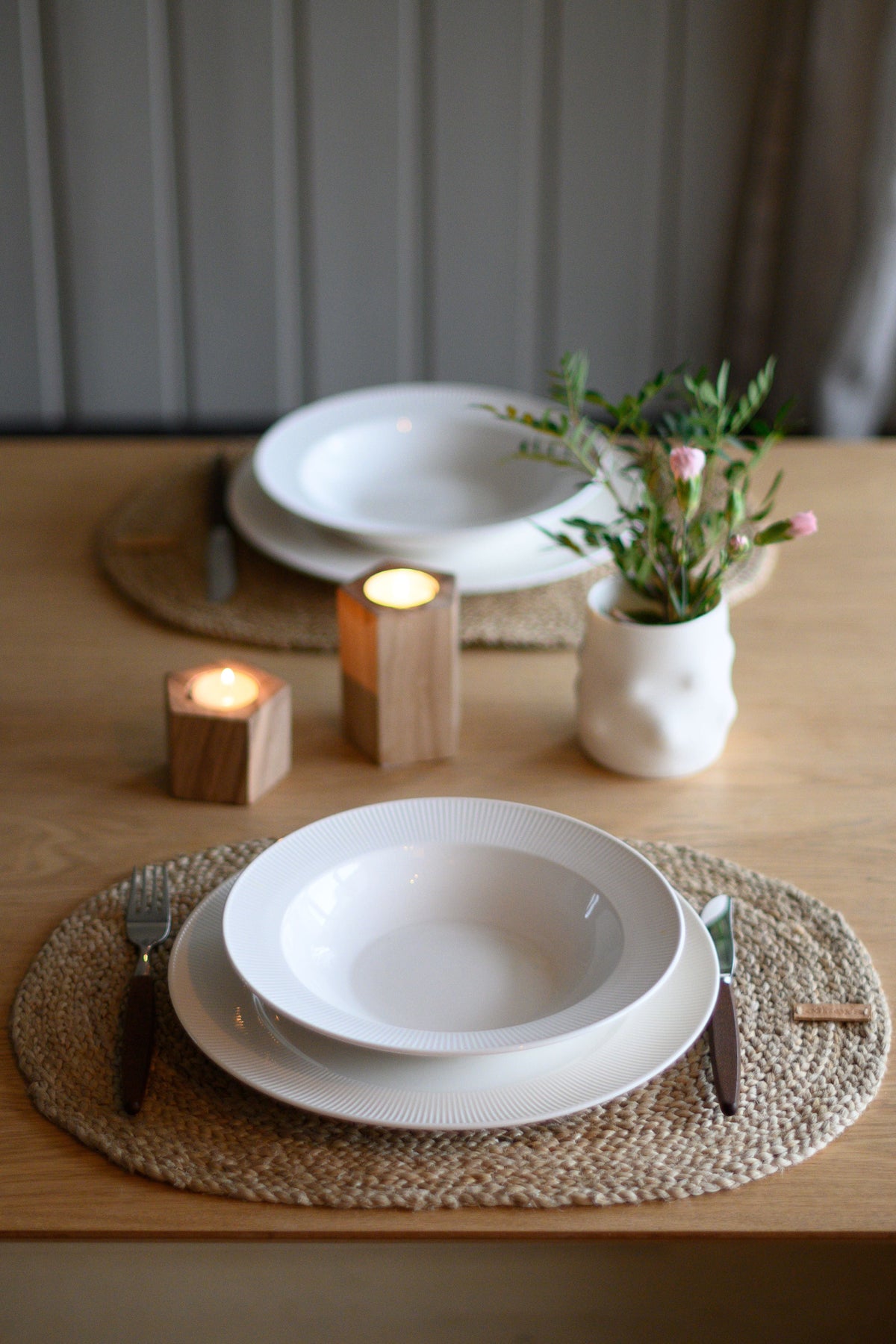 Others Oval Placemat Leather Tag