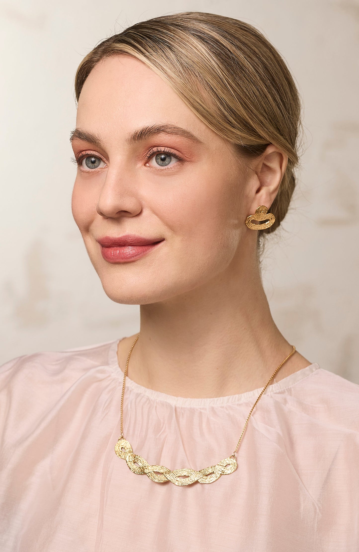 Braid Pendant - 14K Gold Plate