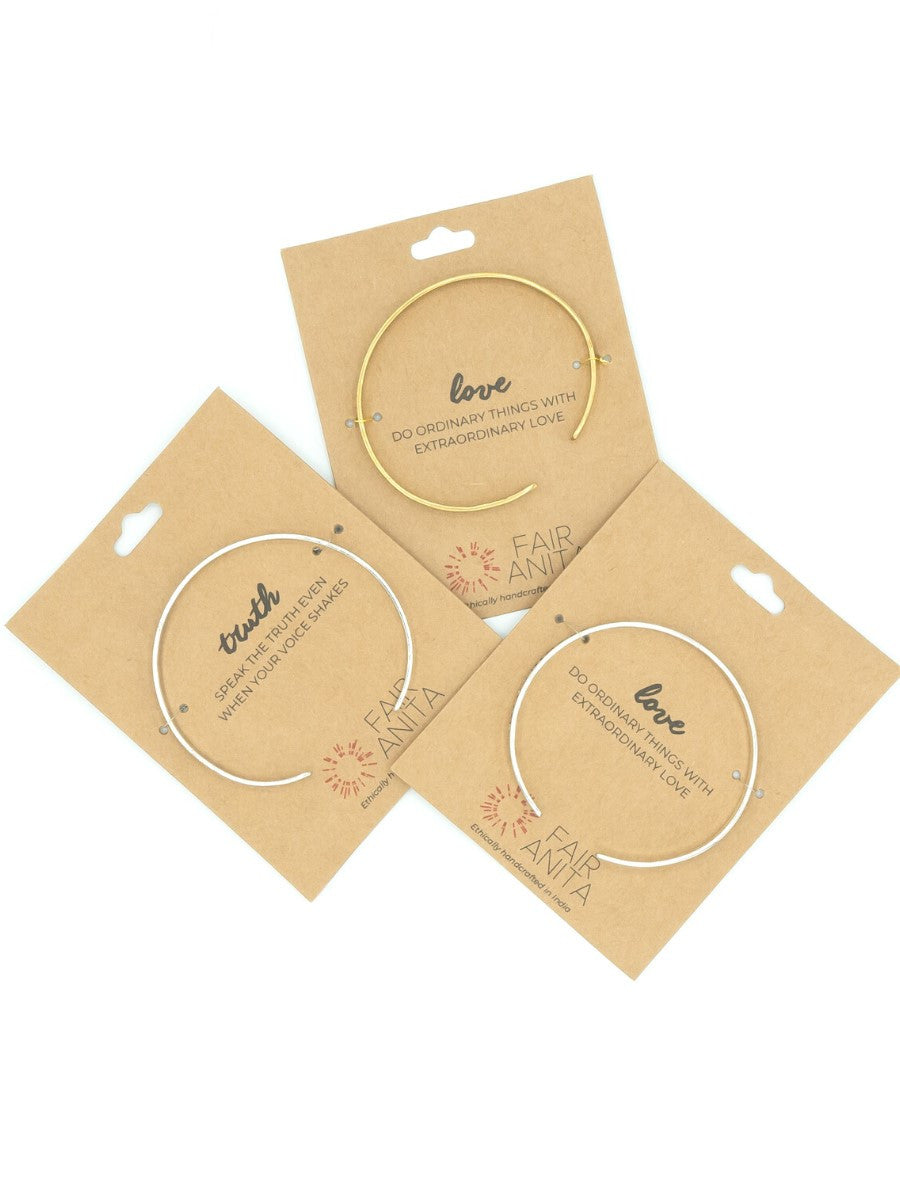 Breathe Quote Cuff