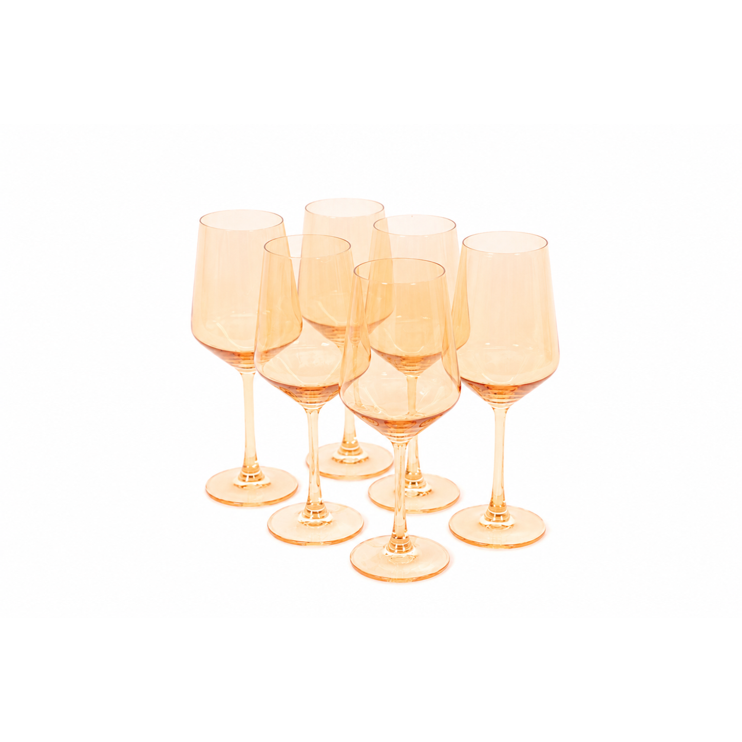 Creamsicle - Colored Wine Glass