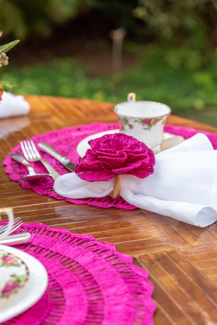 S/4 Buriti Flower Napkin Ring