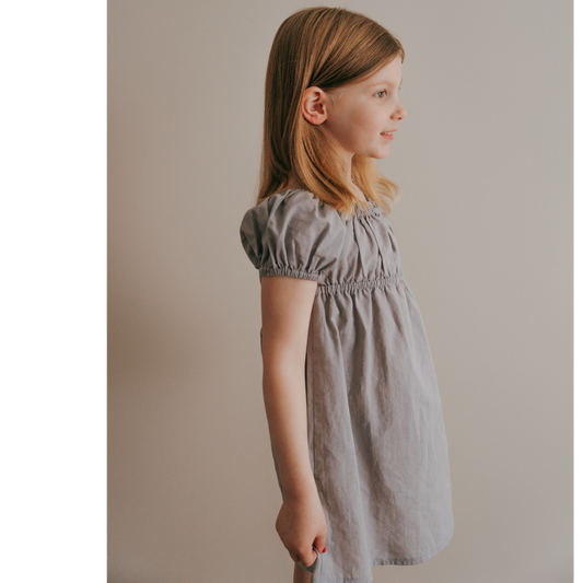 Kennedi Dress- Muted Purple| Short Sleeve