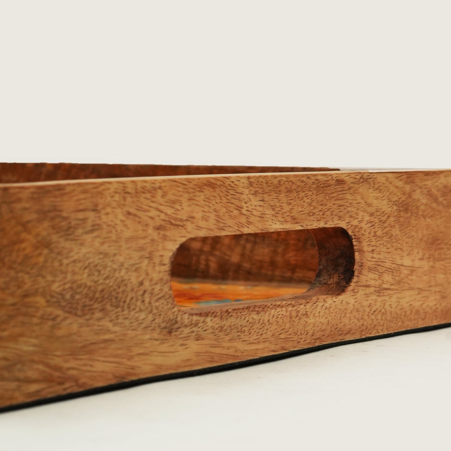 Sunburst Bloom Serving Tray with Handles