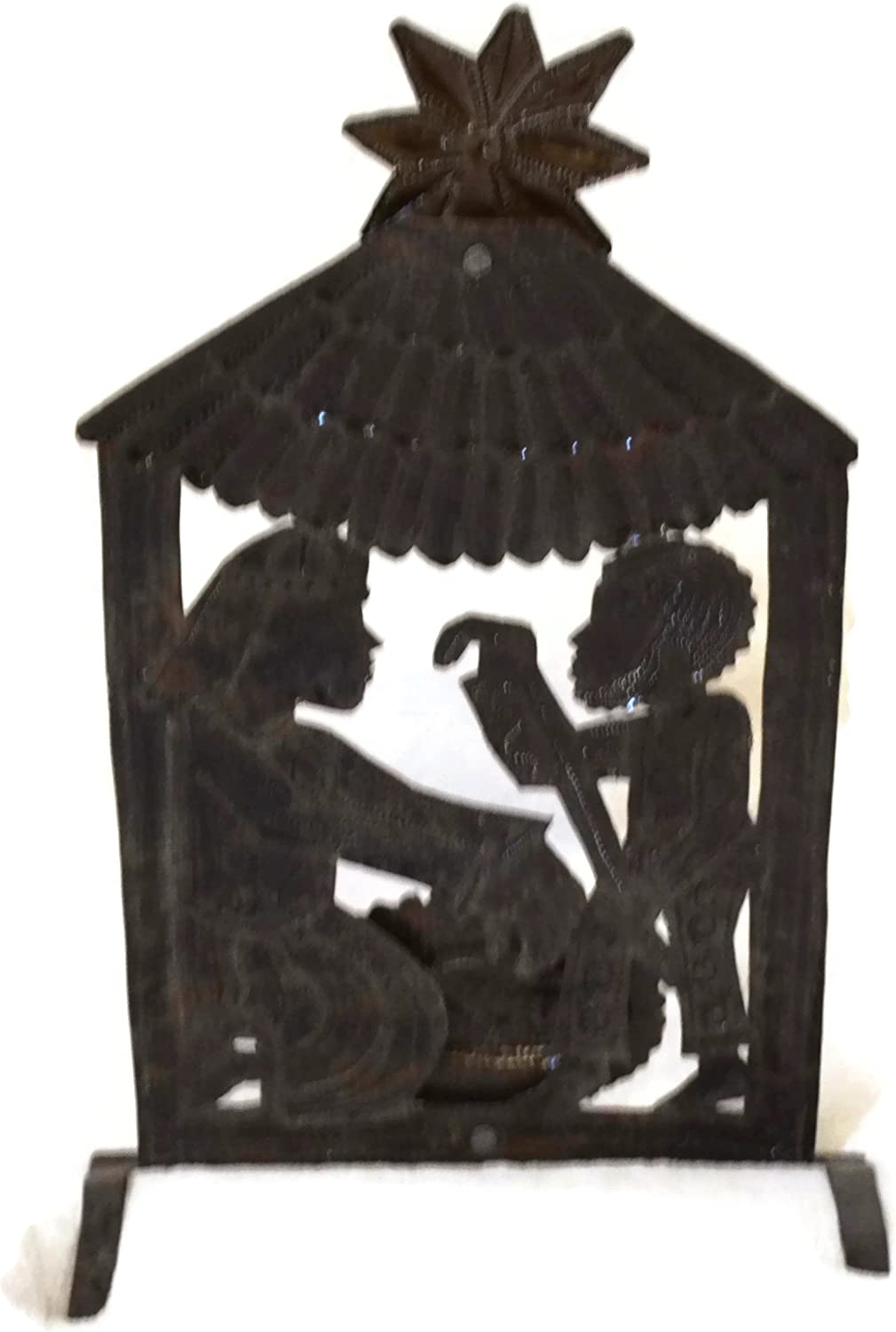 Nativity, Haitian Creche, Christmas Holiday Decor, 7" x 12"