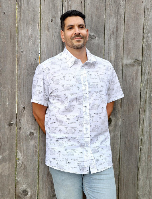 Bayou Cottage Organic Cotton Men's Button Down Shirt