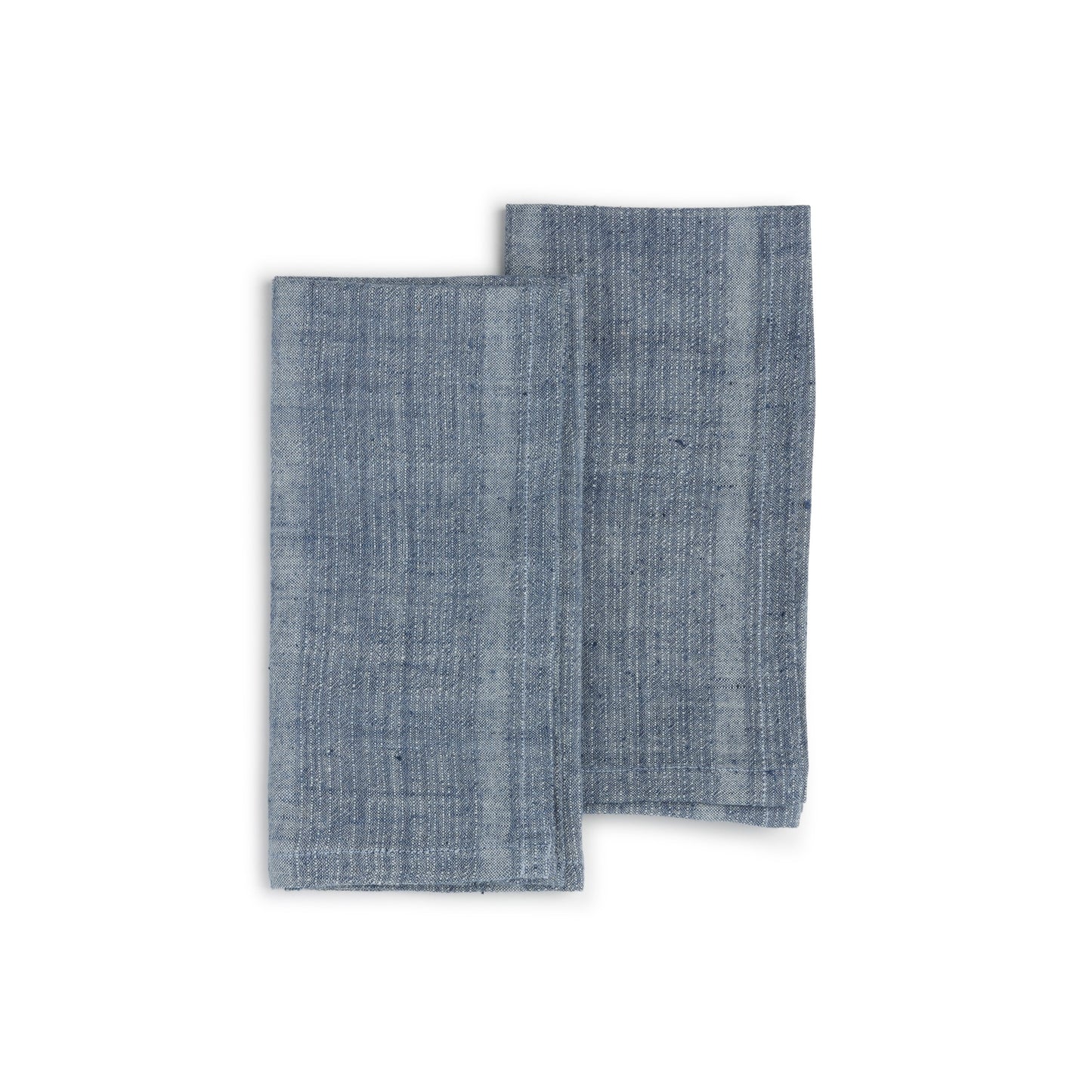 Handwoven Organic Cotton Napkins, Set of 2 | 20" × 20" | Fair Trade | Horizon