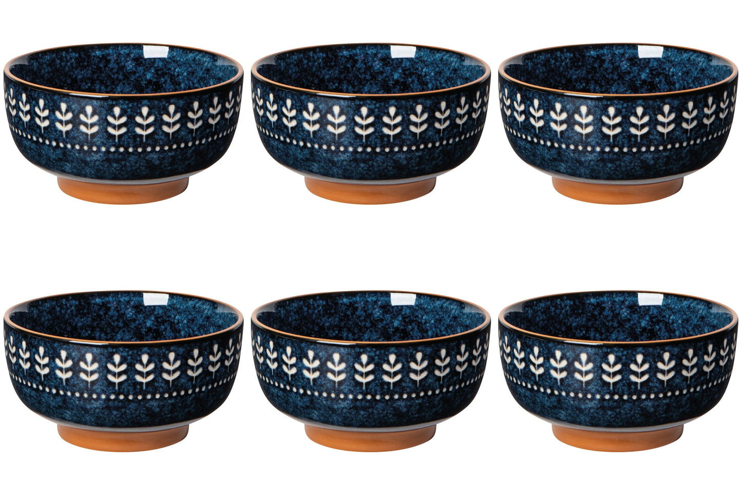 Set of 6 Nightbloom Dessert Bowl 4.5 Inch