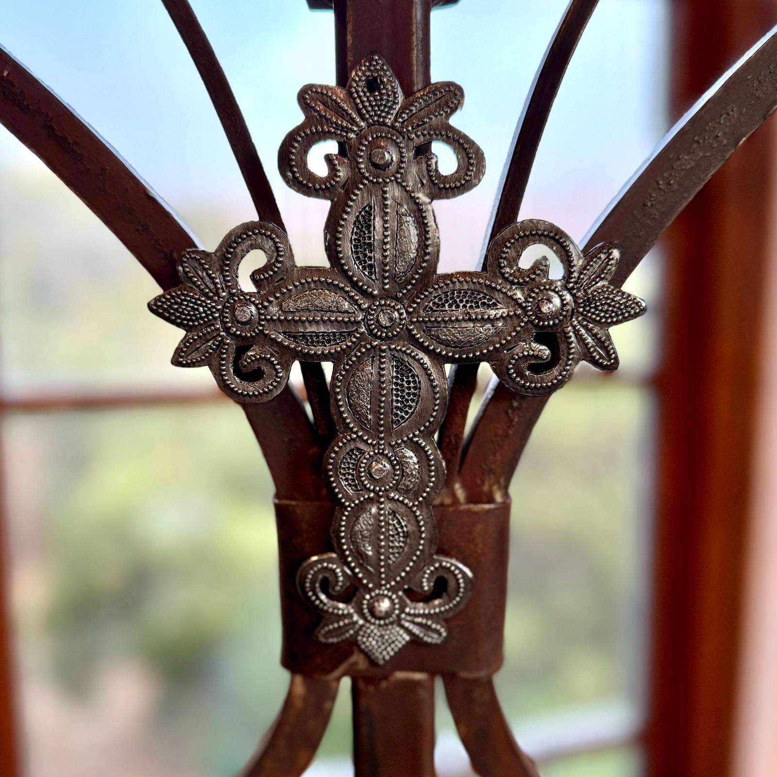 Set of 3 Handcrafted Decorative Crosses - 6.5" x 5", Artisan