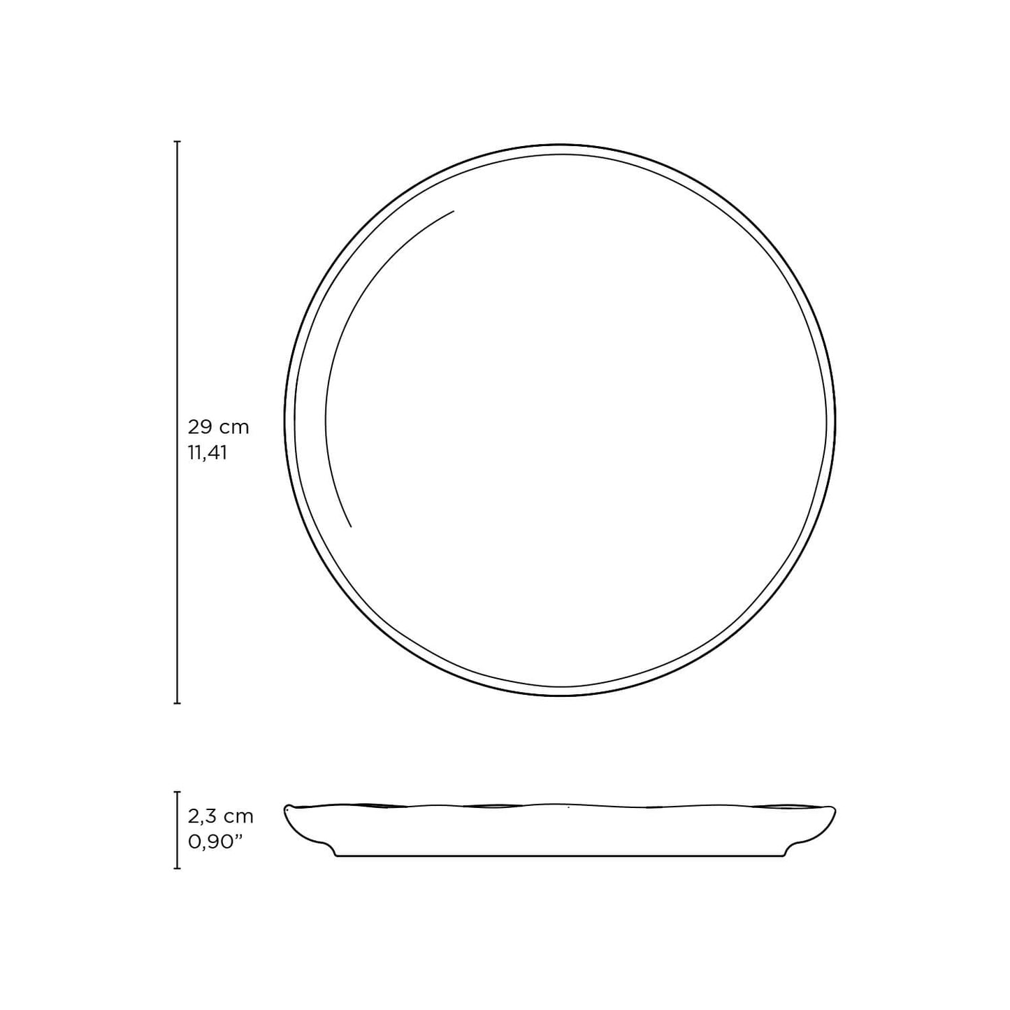Buffet Dinner Plate Set of 6