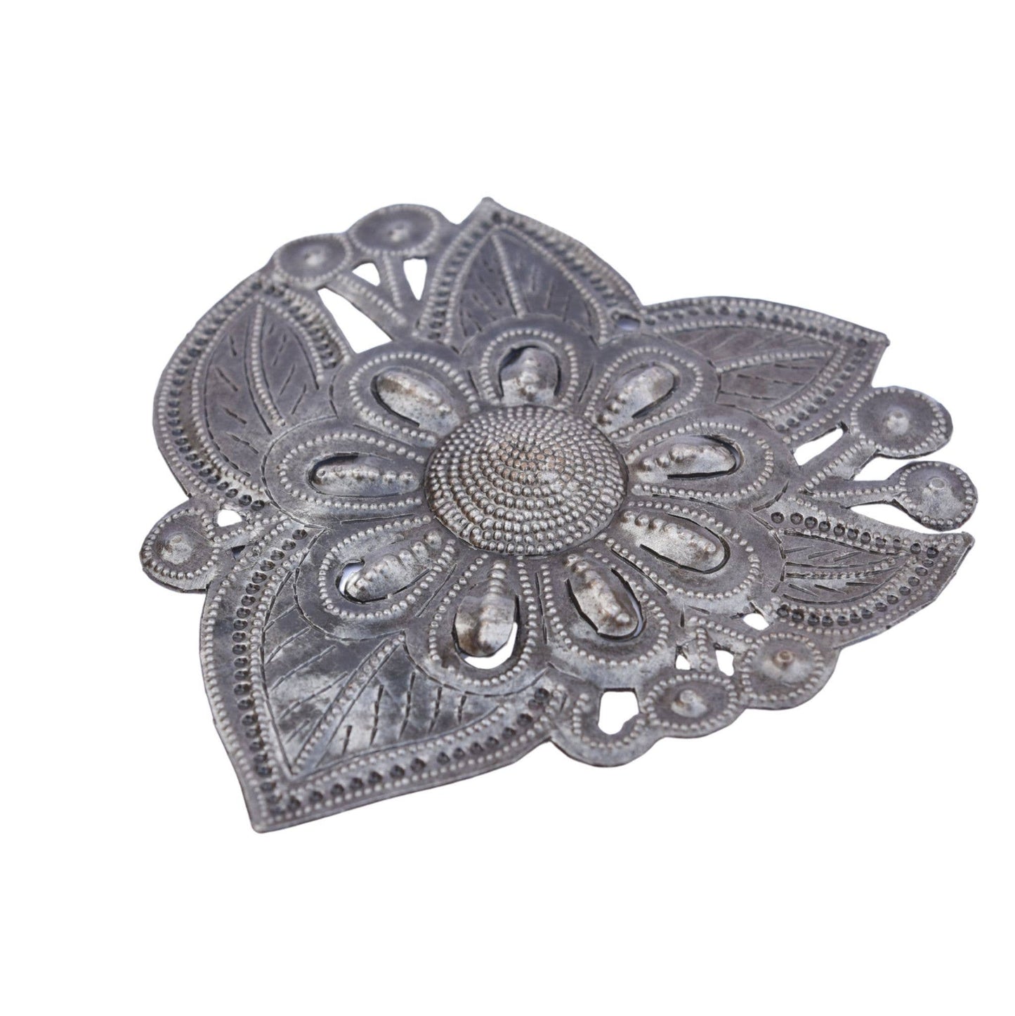Garden Heart – Handmade Recycled Metal Heart from Haiti