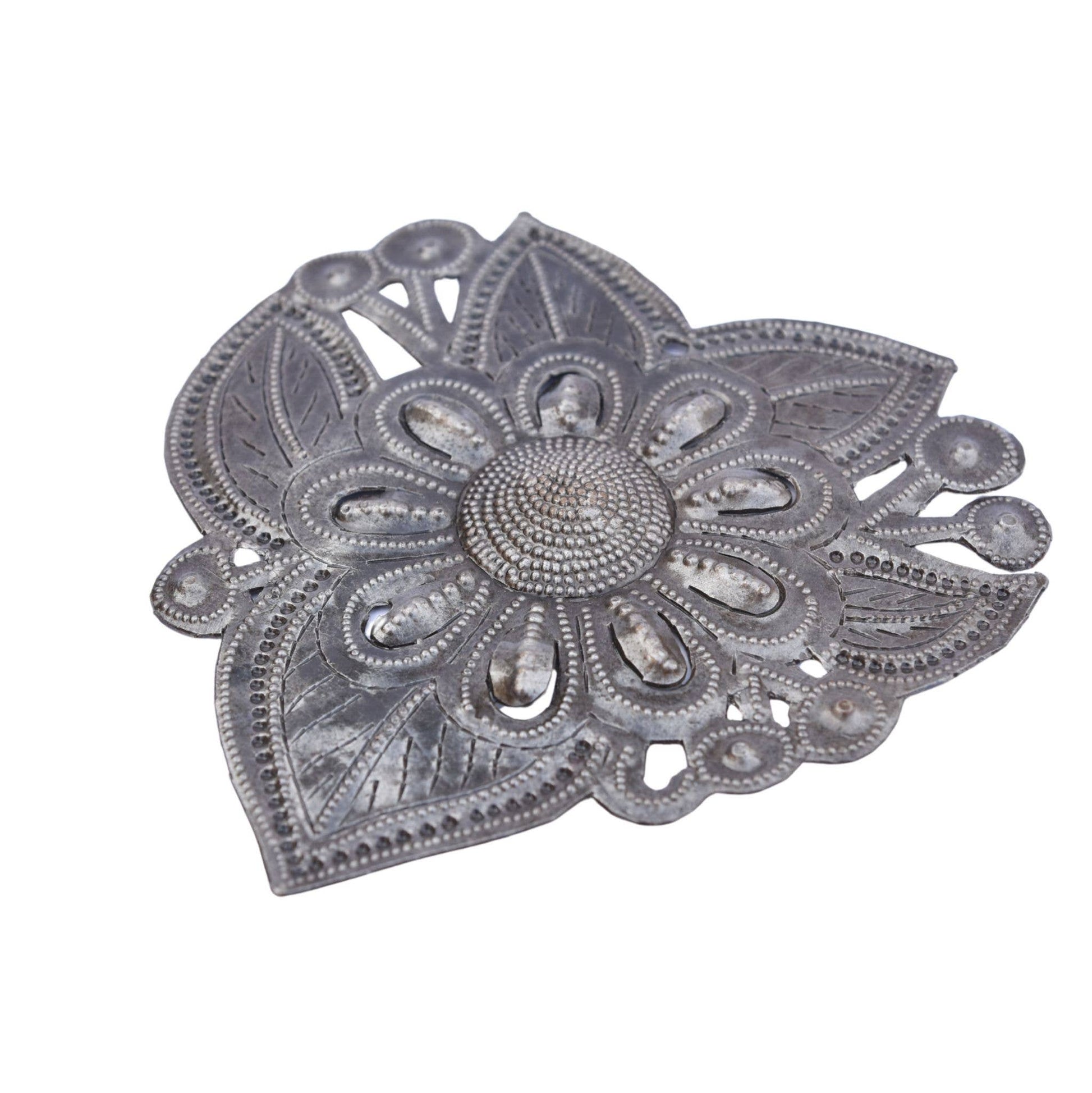 Garden Heart – Handmade Recycled Metal Heart from Haiti