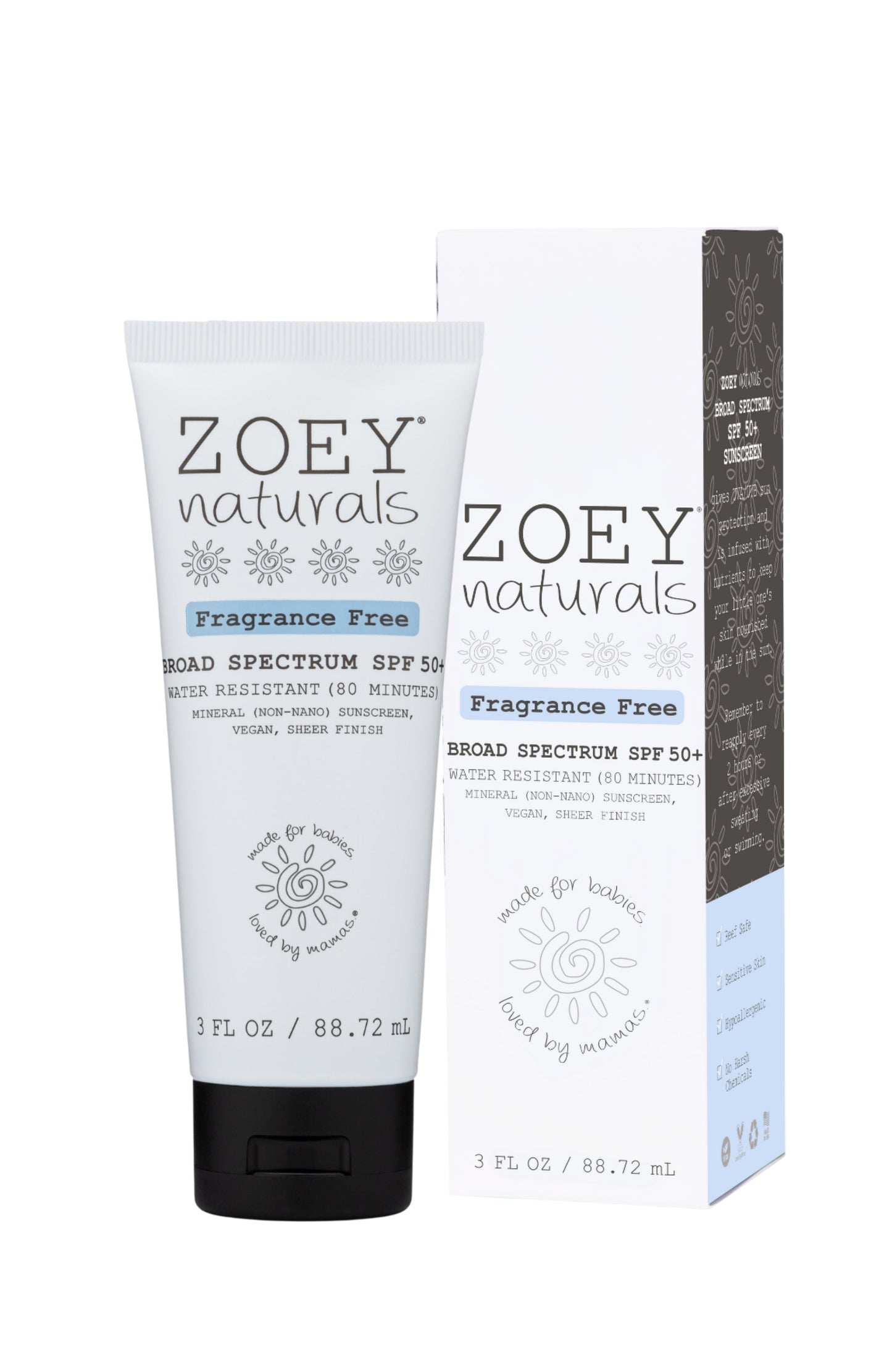 Zoey Naturals SPF 50+ Sheer Finish Mineral Sunscreen