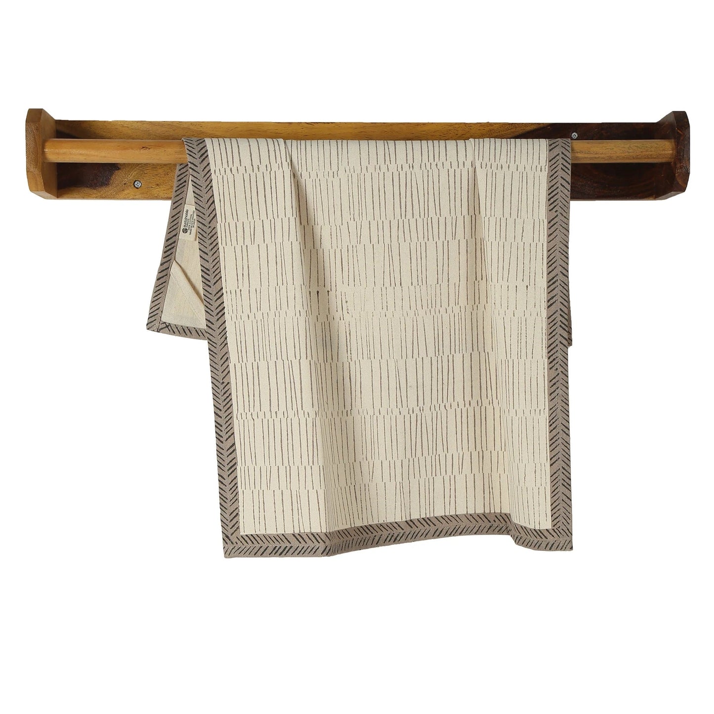 Hand Block Printed Kitchen Towels | Kora Cotton | Set of 2 | Fair Trade | TEA BREAK