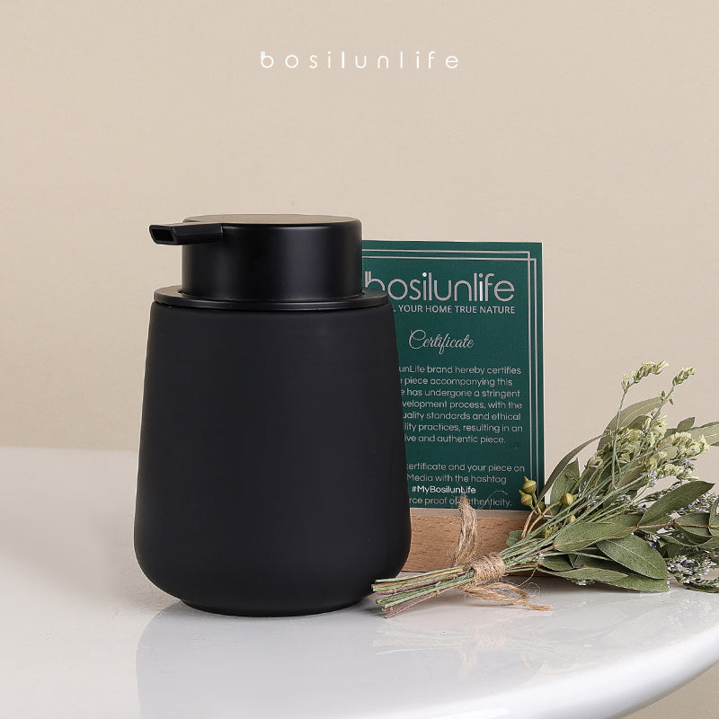 Rubber Paint Foaming Soap Dispenser Large Sustainable Ceramic
