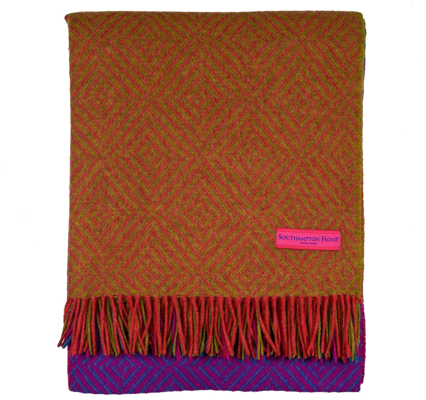 Southampton Home Merino Wool Throw – Block Brilliant